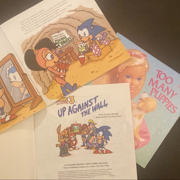 🎉2/30 Set of 7 Disney Golden Picture Books Jungle Book Sonic Barbie 1st Readers - Picture 4 of 9